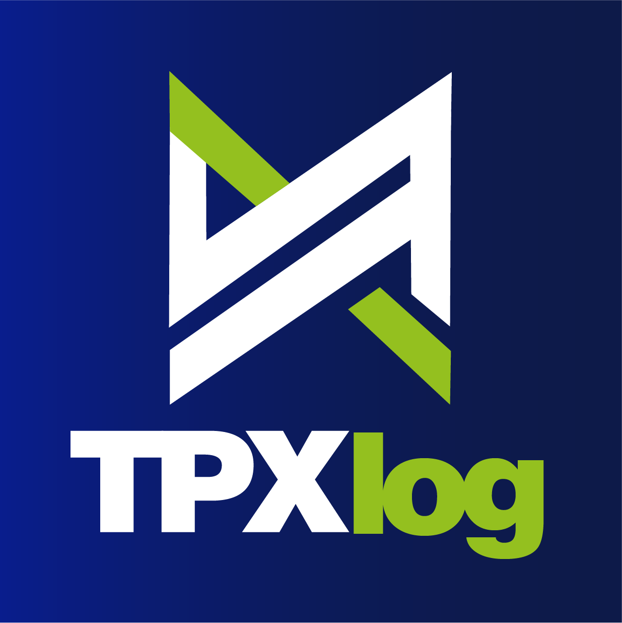 logo vertical fundo azul
